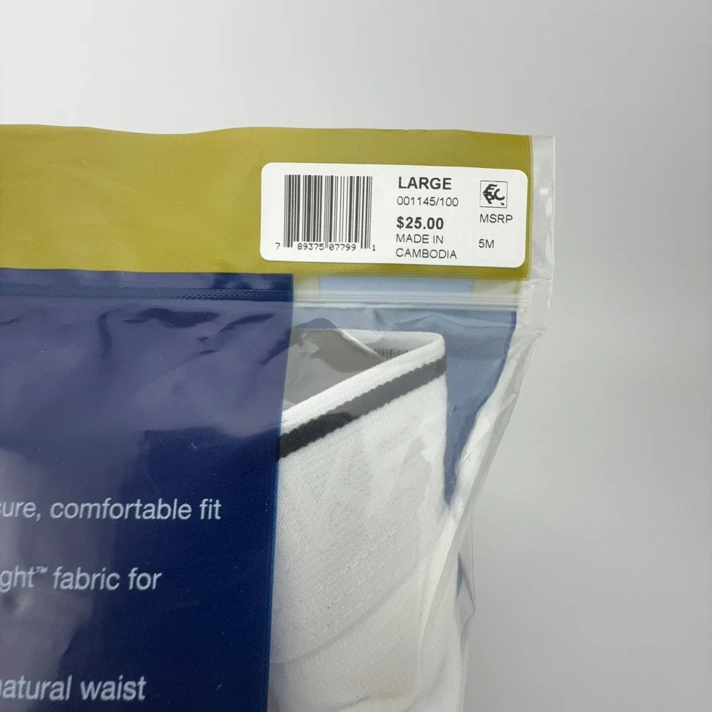 Jockey Pouch Briefs 3 Pack White Cotton Stretch‎ H-Fly Classic Fit Large 001145